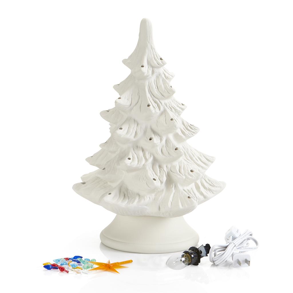 Vintage 14" Lighted Tree before painting