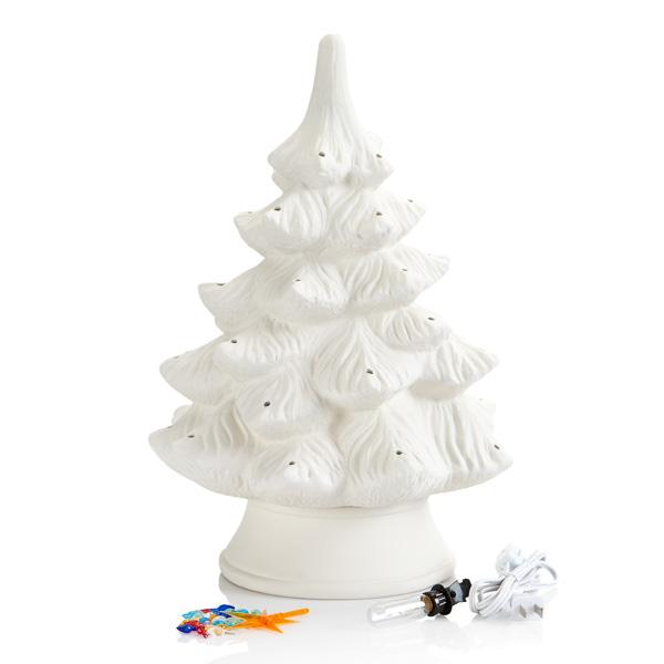 Vintage 18" Lighted Tree before painting