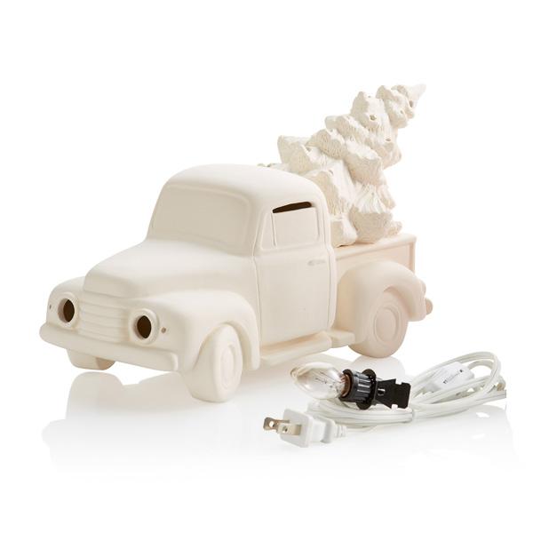 Vintage Truck with Tree before painting