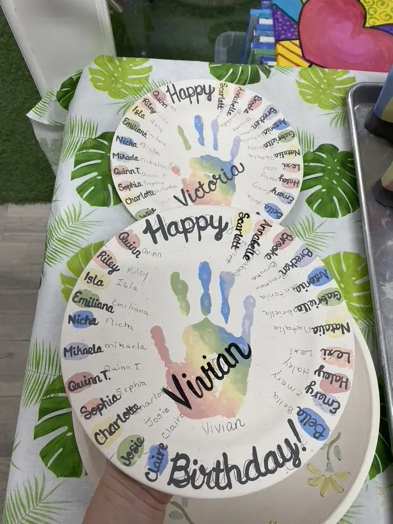 Party Handprint Plates